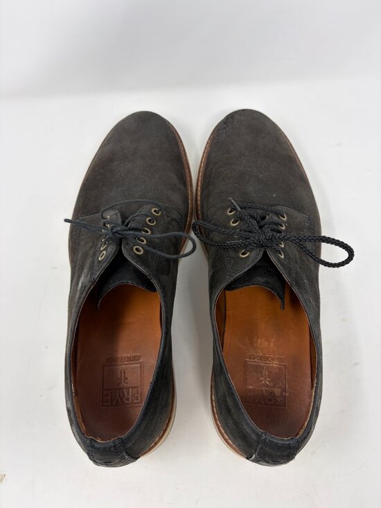 Frye men\'s shoes 11 black leather lace up derby *flaw* main image 6